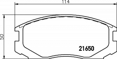 HELLA PAGID 8db355017161 -  Комплект тормозных колодок, дисковый тормоз